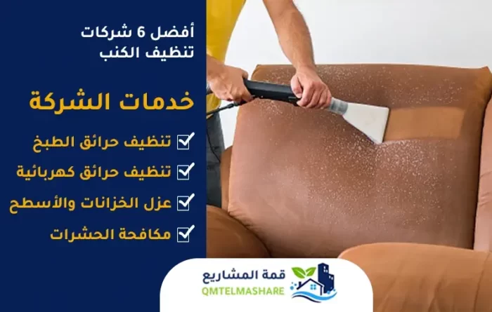 أفضل ٦ شركات تنظيف الكنب